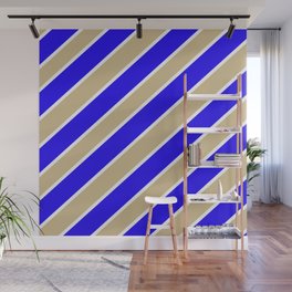 TEAM COLORS ONE GOLD BLUE Wall Mural
