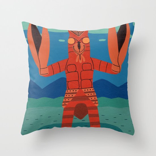 Alien Baltan Throw Pillow