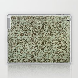 Persian green vintage carpet Laptop Skin