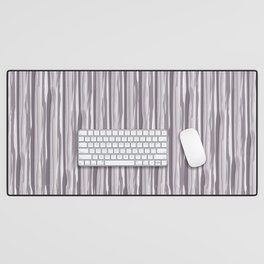 Dark Lavender - Muted Plum Horizontal Grunge Lines Parable Farrow and Ball Brassica Purple 271 Desk Mat