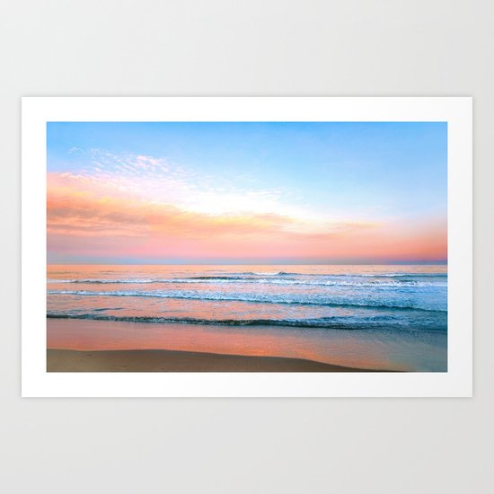 Pastel Ocean Art Print