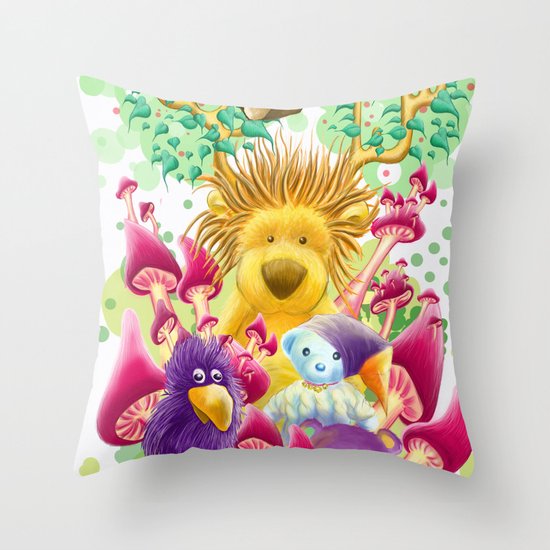 The guardian of nature Throw Pillow