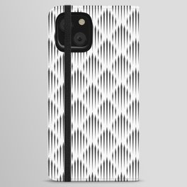 Dark Grey Abstract Pattern iPhone Wallet Case