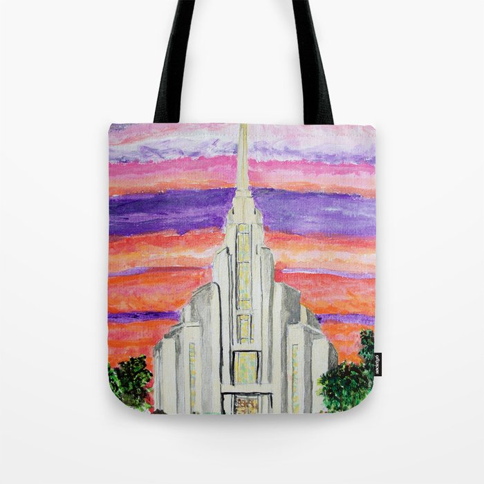 Rome Italy Lds Temple Tote Bag By Bekablo