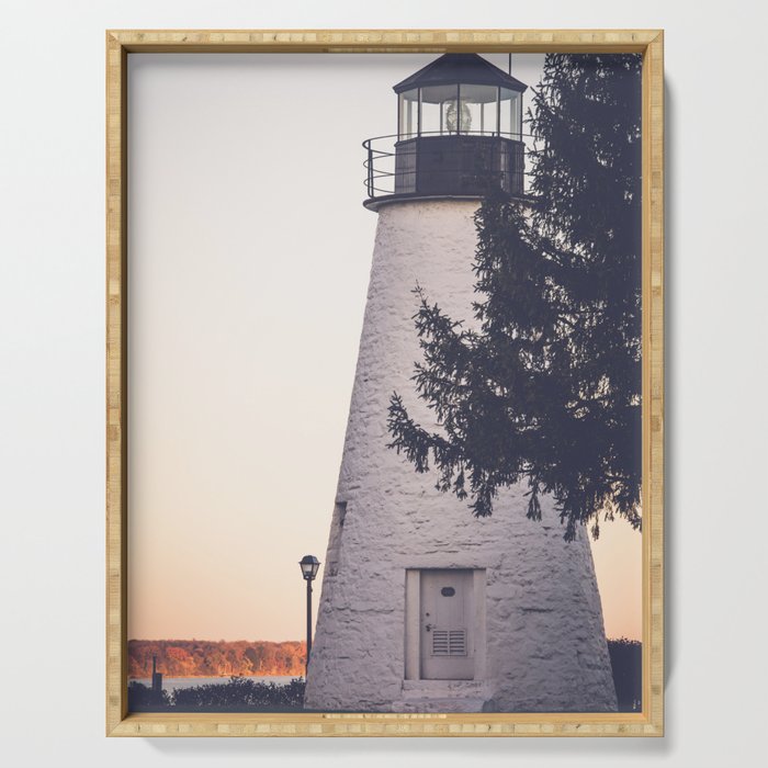 Lighthouse on the Chesapeake Serving Tray