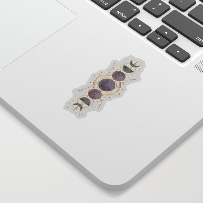 Gold Moonphases Sticker