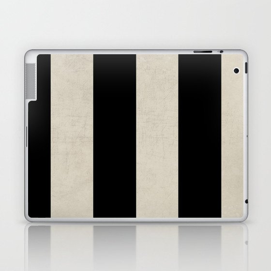 vintage black stripes Laptop & iPad Skin
