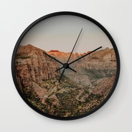 Zion National Park V / Utah Desert Wall Clock