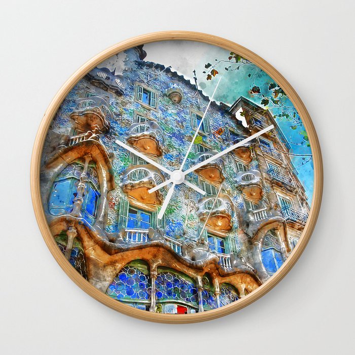 Barcelona, Casa Batllo Wall Clock
