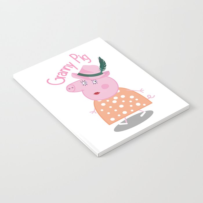 Granny Pig,Grandma Pig tee,Gift for Grandmother Notebook