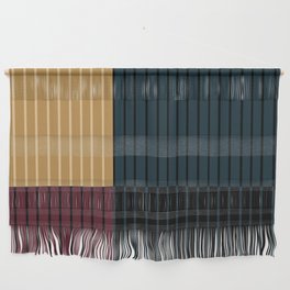 Color Block Line Abstract X Wall Hanging