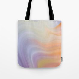 Rainbow Colorful Abstract Wave Pattern Tote Bag