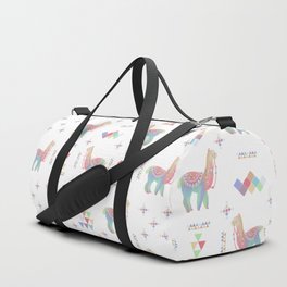 Colorful Alpaca Duffle Bag