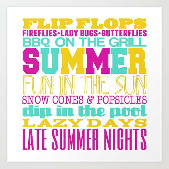 Summer Art Print