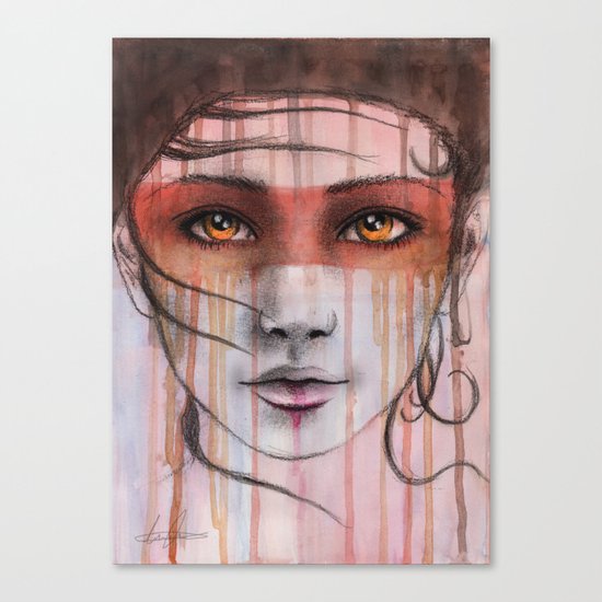 Amber Eyes Canvas Print