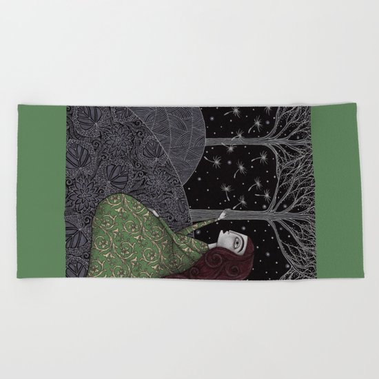 My Winter Stars Beach Towel