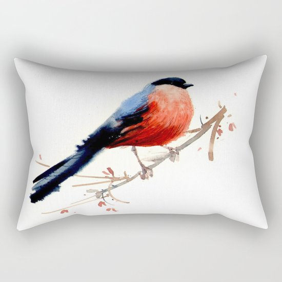 Red belly Rectangular Pillow