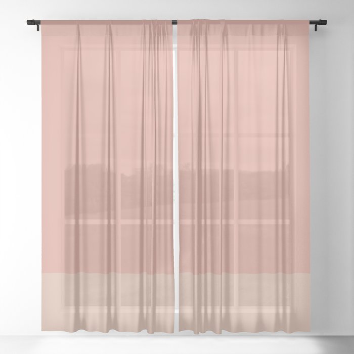 Vintage Rose X Peach Sheer Curtain By Iiixviart Society6