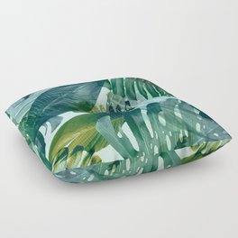 Jungles greens, banana leaf, tropical, Hawaii decor Floor Pillow