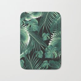 Tropical Jungle Leaves Dream #6 #tropical #decor #art #society6 Bath Mat