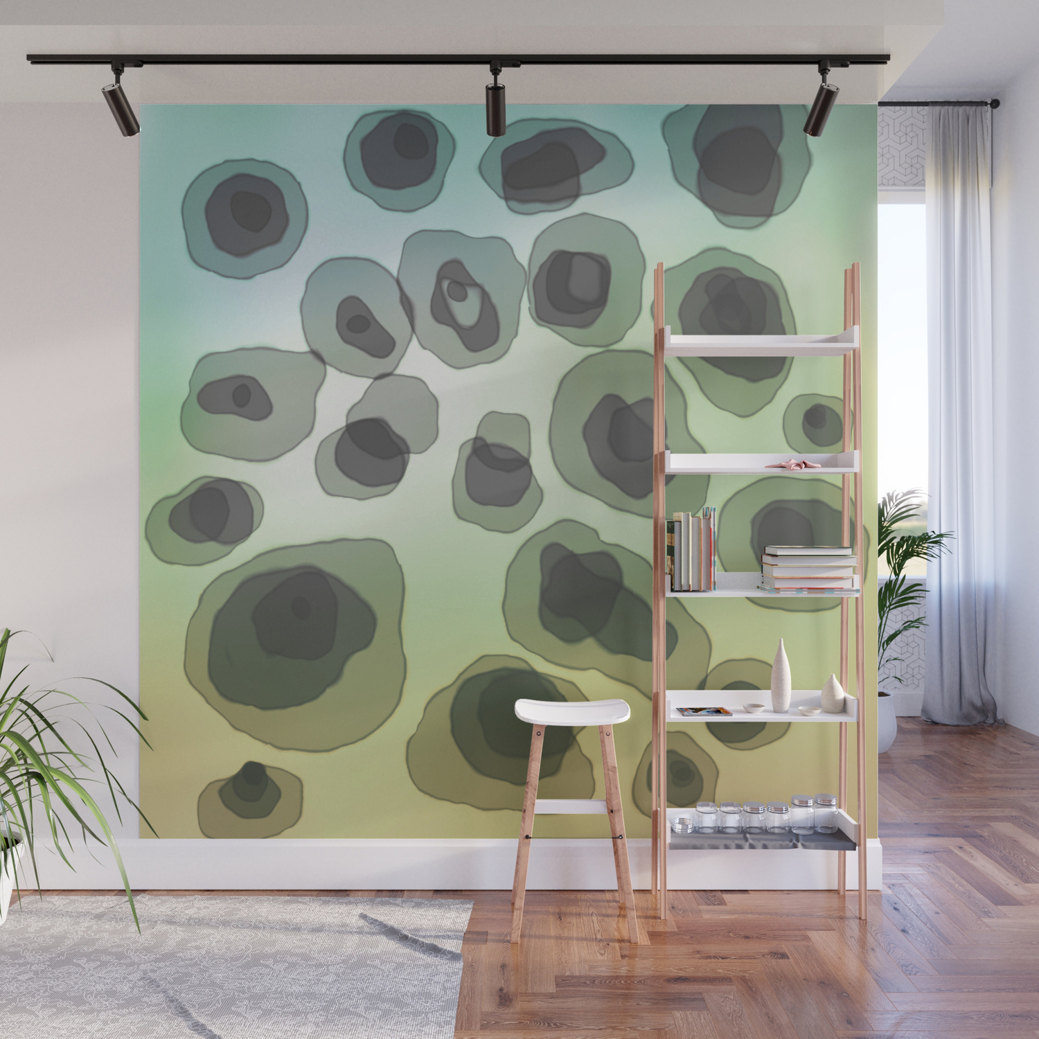 Free Form Abstract Art Wall Mural By Art64 Society6