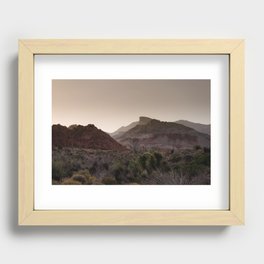 Turtlehead Peak in Red Rock Recessed Framed Print