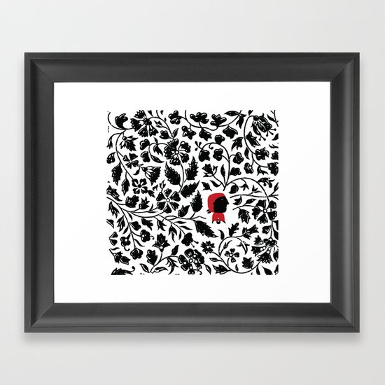 Little Red forest Framed Art Print