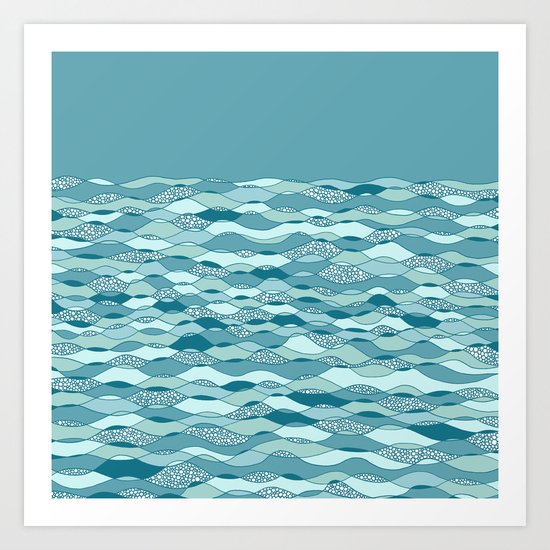 Waves Art Print