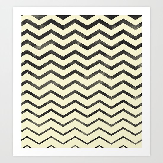 Zag (natural) Art Print