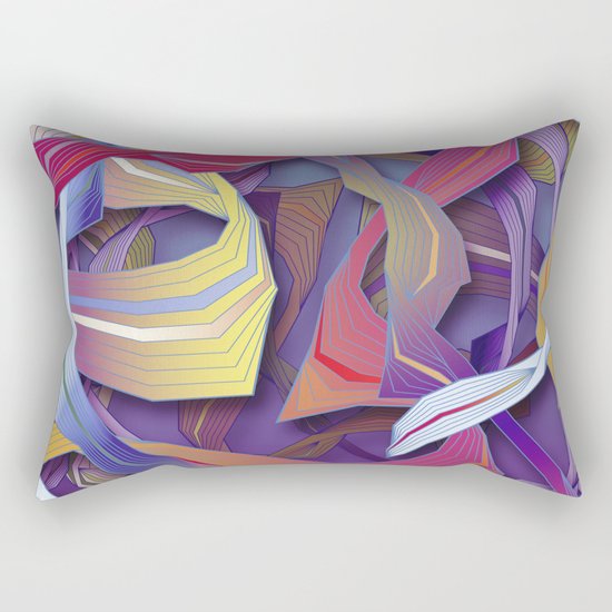 Interaction (in purple) Rectangular Pillow