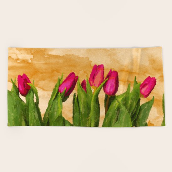 Tulip Beach Towel