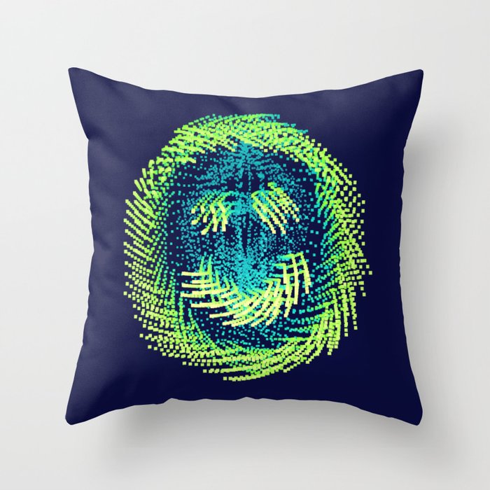 Blue hotsell furry pillow