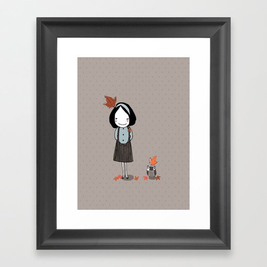 Autumn in my heart Framed Art Print