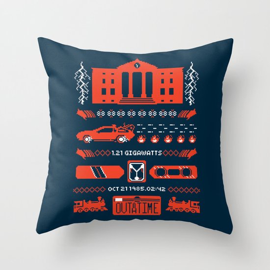 1.21 Stitches Throw Pillow