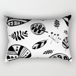 Graphical fall of the leaves Rectangular Pillow
