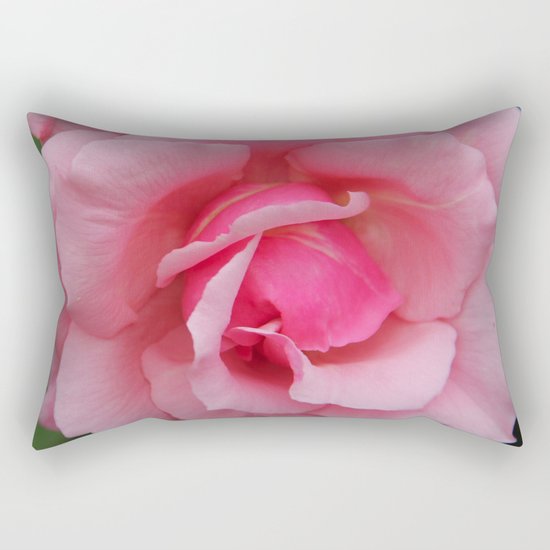 Soft Pink Rose Rectangular Pillow