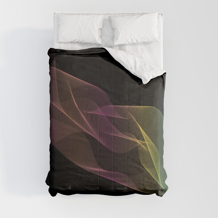 Galaxy - The Beginning of Time - Abstract Minimalism Comforter