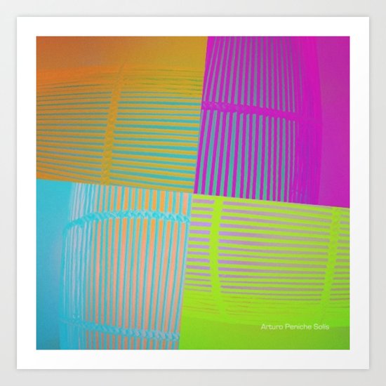 Di-simetrías Color Art Print