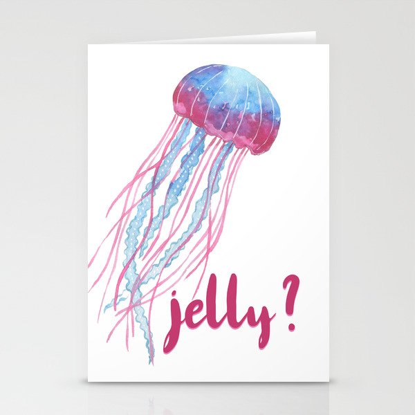 Jelly? Jealousy Jellyfish Stationery Cards
