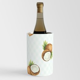 Millennium Green Coconut Pattern Wine Chiller