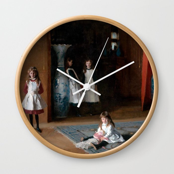 John Singer Sargent The Daughters of Edward Darley Boit 1882 Wall Clock