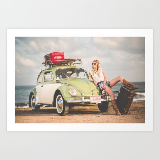 Broadway Car Art Print