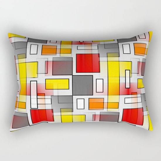 Abstract Layers Rectangular Pillow