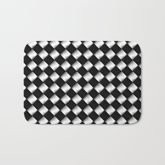 Black and White 1 Bath Mat