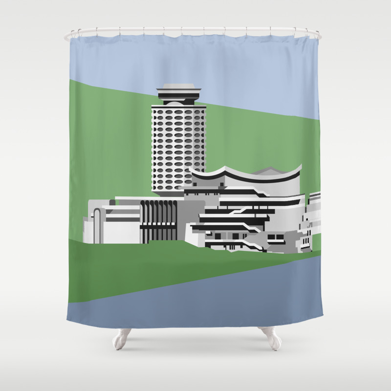 Soviet Modernism Youth Palace In Yerevan Armenia Shower Curtain