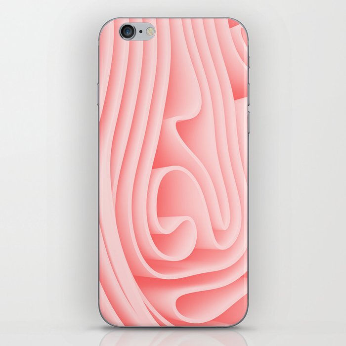 3d wave 3D rendering sheets and stripes iPhone Skin