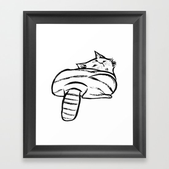 fat cat Framed Art Print