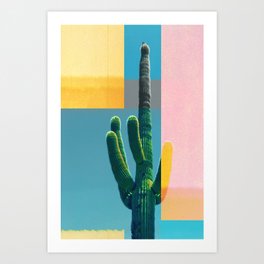 Palm Tree Color Art Print