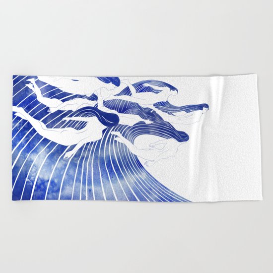 Seven Nereids Beach Towel