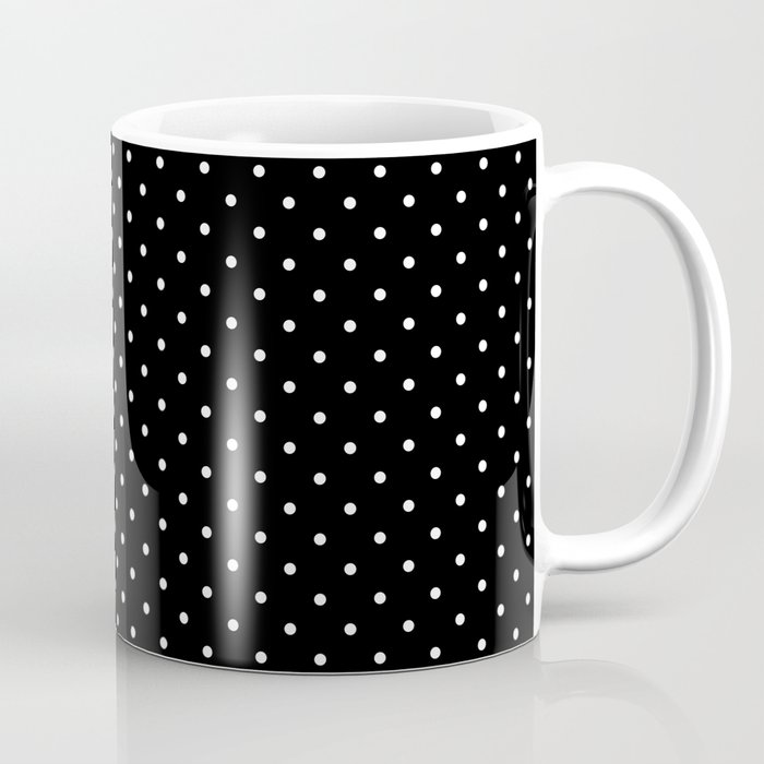 Dotted Black Coffee Mug